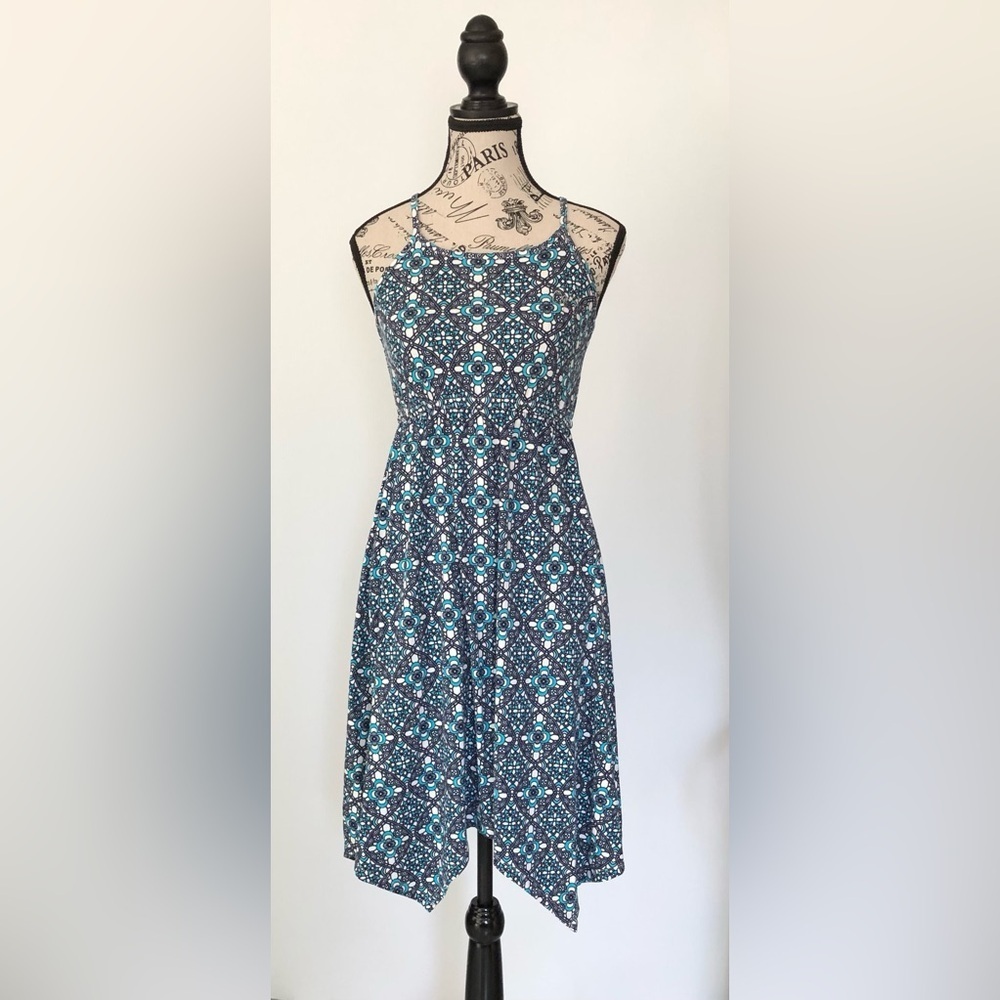 Juicy Couture Girl's Dress 10/12 blue/white